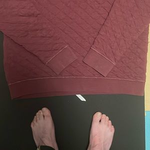 Patagonia Men’s Oxblood Red Quilted 1/4 Snap size L
